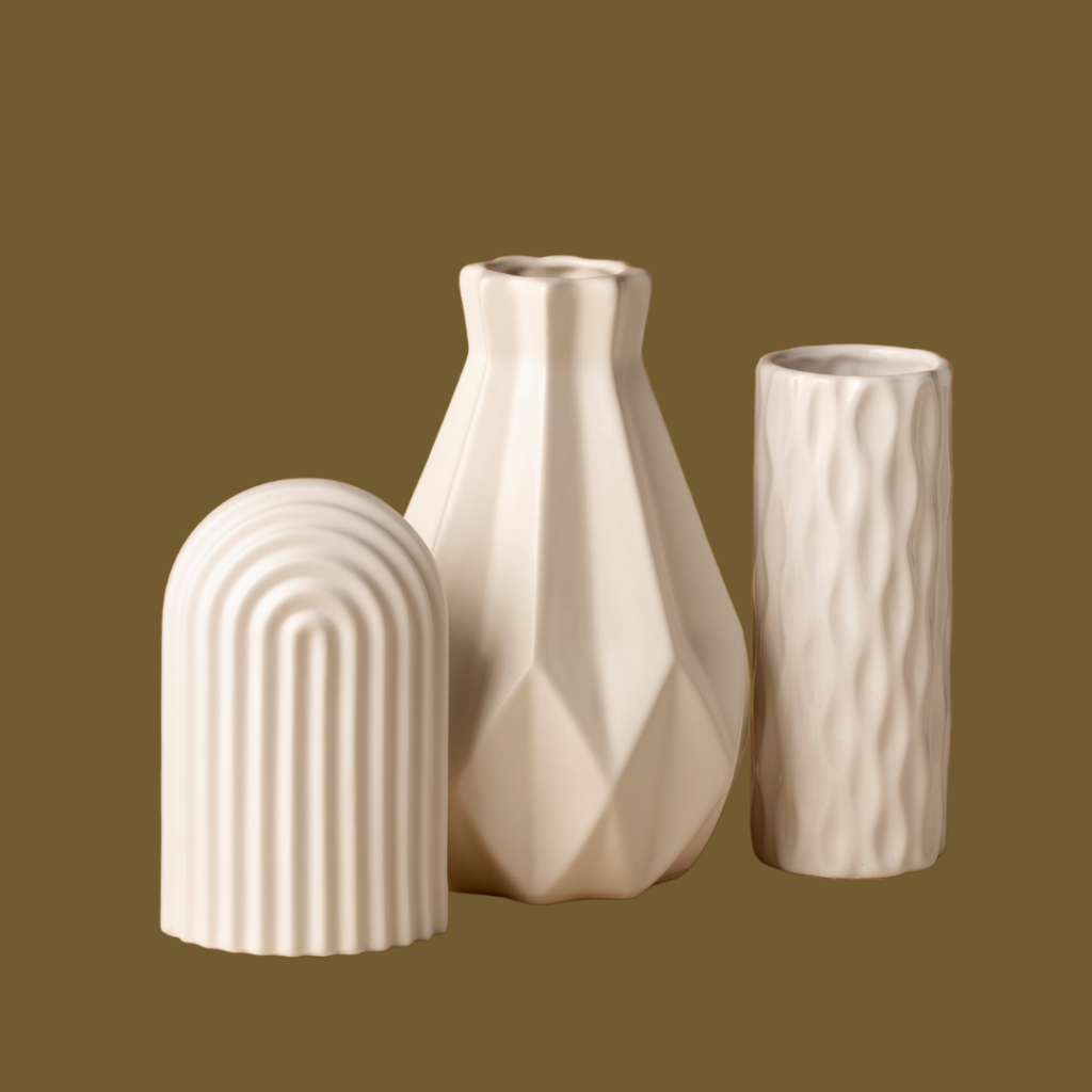 white ceramic vase