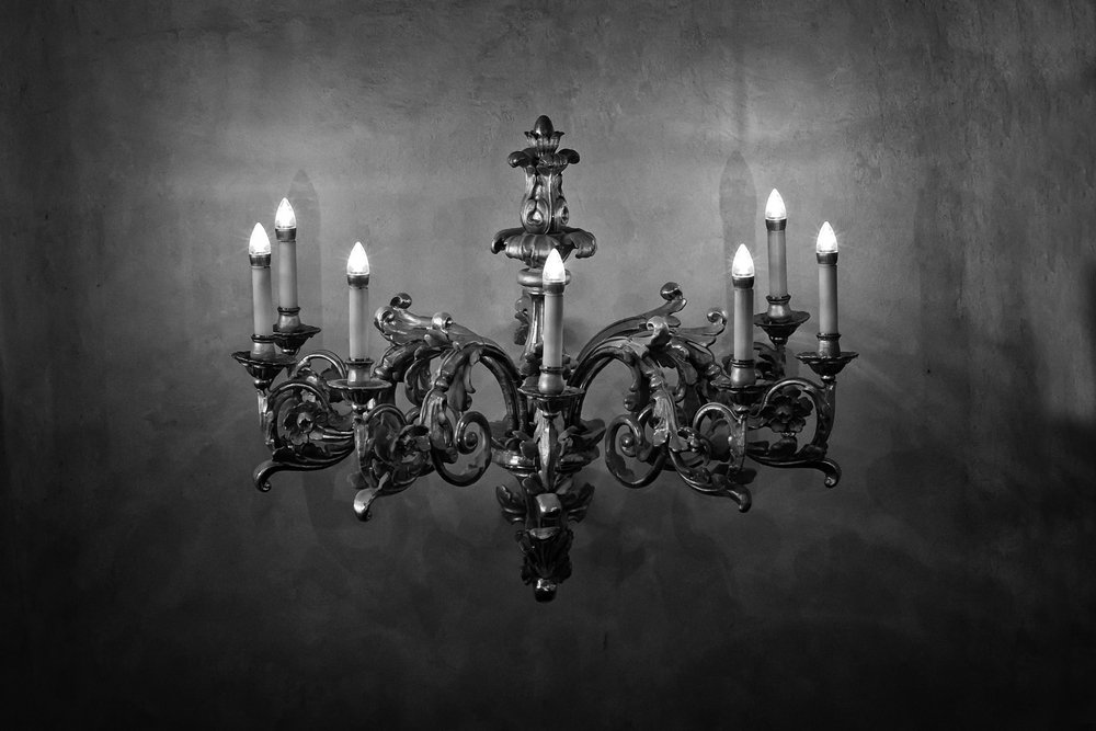 Farmhouse Black Chandelier