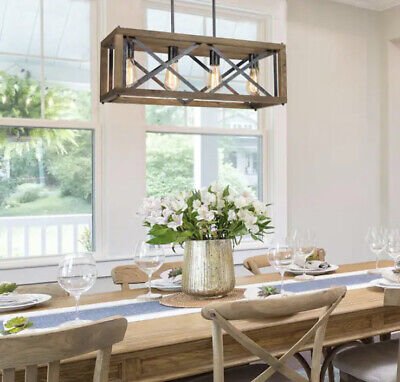 Black farmhouse chandelier